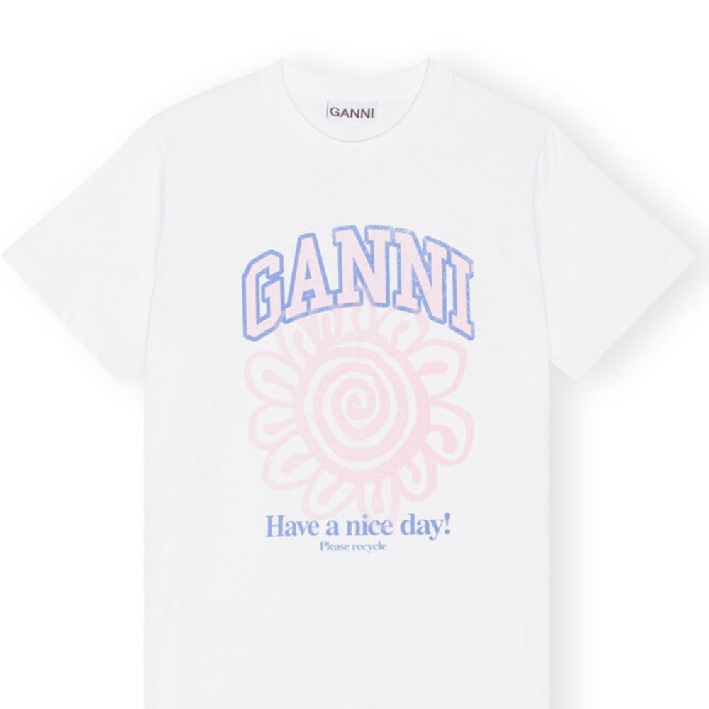 Ganni Relaxed Flower Tshirt XL